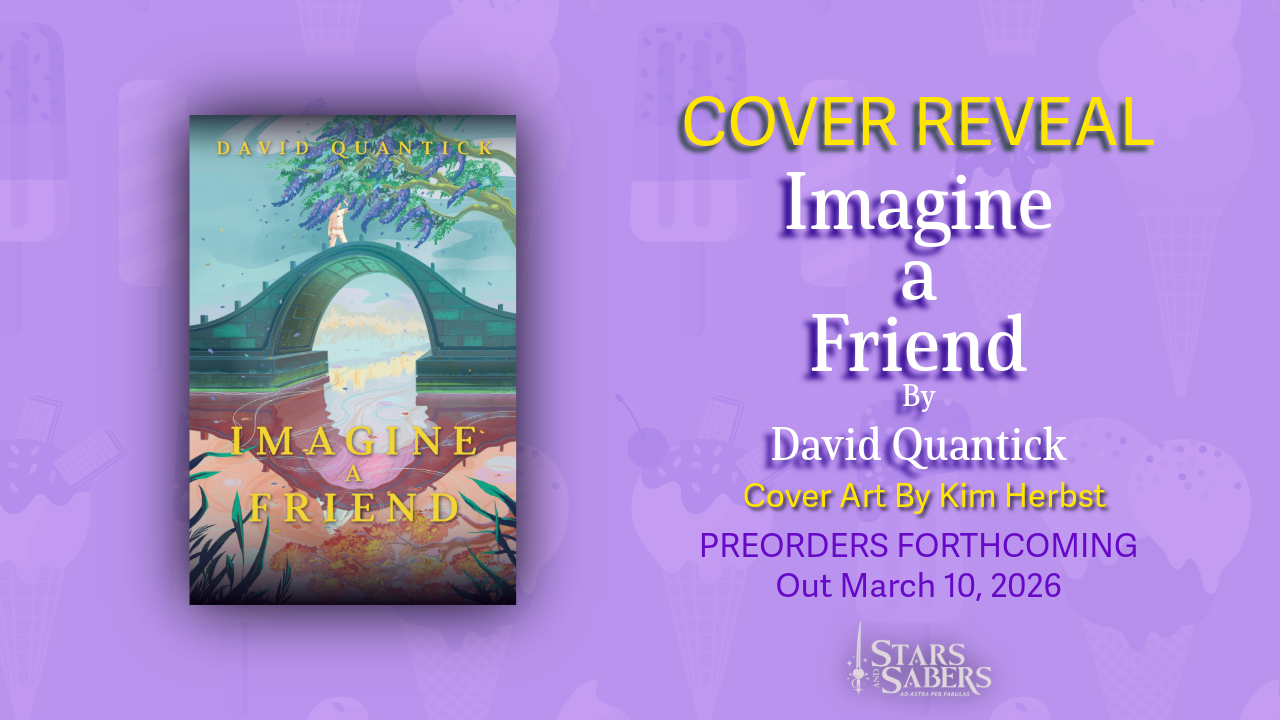 Cover Reveal for Imagine a Friend by David Quantick Cover art by Kim Herbst Preorders Forthcoming Out March 10, 2026